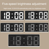 LED Bedside Alarm Clock Battery Plug-In Dual-Purpose Clock, 6628 White, 6628 Blue, 6628 Orange