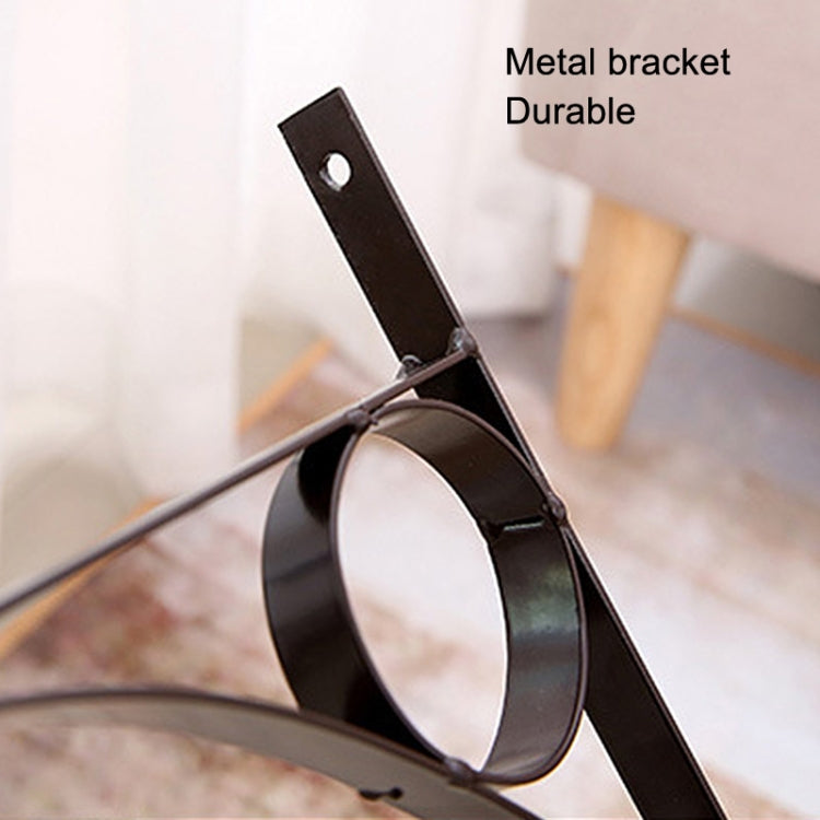 Iron Retro Home Wall Clock Double Side Hanging Clock, Monochrome