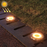 2 PCS 20LEDs Outdoor Waterproof Solar Garden Light Lawn Buried Light, White Light, Yellow Light Yellow Light