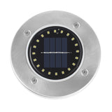 2 PCS 20LEDs Outdoor Waterproof Solar Garden Light Lawn Buried Light, White Light, Yellow Light