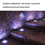 2 PCS 20LEDs Outdoor Waterproof Solar Garden Light Lawn Buried Light, White Light, Yellow Light