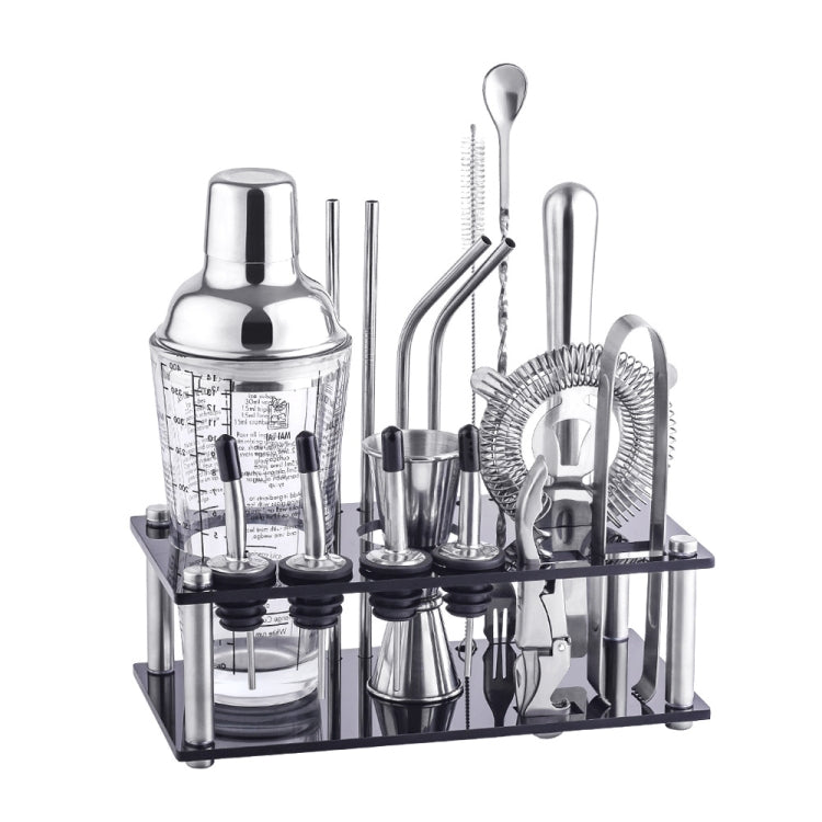 17 in 1 400ml Glass Shaker with Graduated Shaker Set, K17-3 K17-3