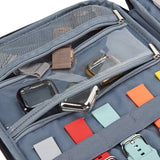 Long Strap Storage Bag With Handheld For Apple Watch, Single Layer (Black), Single Layer (Gray), Double Layer (Black), Double Layer (Gray), Double Layer (Yellow Leopard), Double Layer (Pink Leopard)