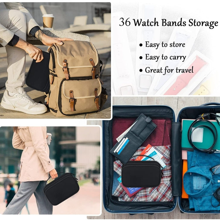 Multifunction Watch Strap Data Line 36 Slots Storage Bag