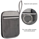 Strap Data Cable Portable Mesh Bag Portable Storage Bag For Apple Watch, Red, Blue, Purple, Black, Grey, Pink