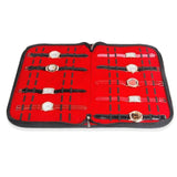 PU Leather Large Capacity Jewelry Watch Display Storage Bag, PU Leather Watch Display Bag