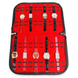 PU Leather Large Capacity Jewelry Watch Display Storage Bag, PU Leather Watch Display Bag