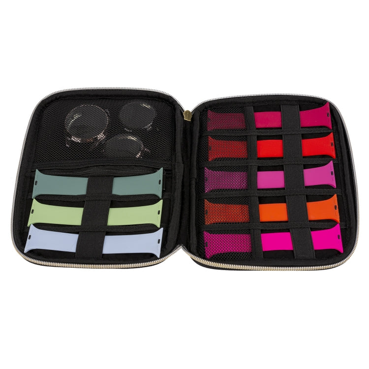 Velvet Watch Strap Watch Accessories Storage Bag, Blue S, Black S, Pink S, Blue M, Black M, Pink M, Blue L, Black L, Pink L