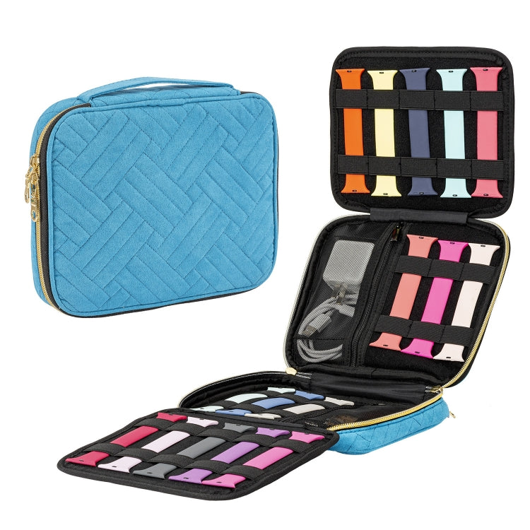 Velvet Watch Strap Watch Accessories Storage Bag, Blue S, Black S, Pink S, Blue M, Black M, Pink M, Blue L, Black L, Pink L Blue L TBD0602413907