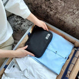 Travel Portable Strap Data Cable Storage Bag, Red, Purple, Grey, Navy Blue, Black