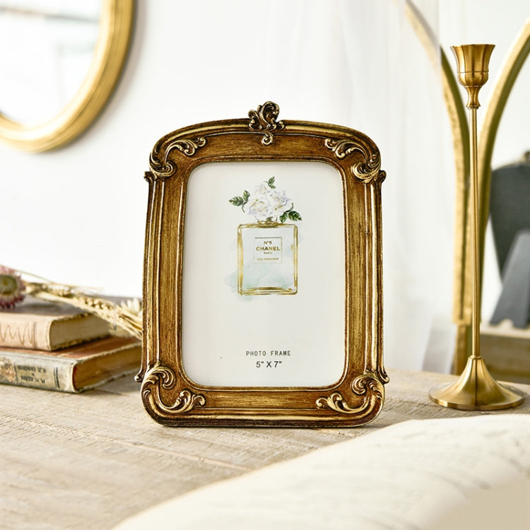 Retro Imitation Wood Home Decor Photo Frames, Spec:, Square-6 inches, Square-7 inches, Arched-6 inches, Arched-7 inches, Oval-6 inches, Oval-7 inches, Bow Round Box, A Model, B Model