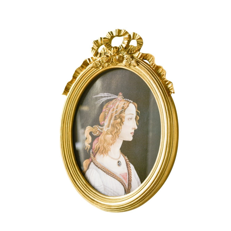 Retro Imitation Wood Home Decor Photo Frames, Spec:, Square-6 inches, Square-7 inches, Arched-6 inches, Arched-7 inches, Oval-6 inches, Oval-7 inches, Bow Round Box, A Model, B Model