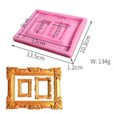 Vintage Photo Frame Liquid Silicone Fondant Mould, Vintage Photo Frame