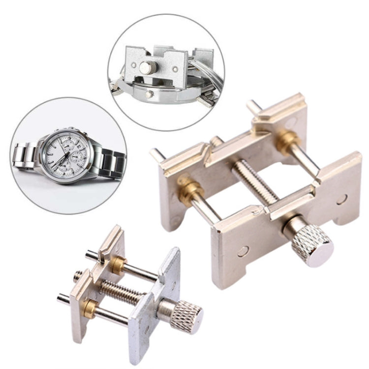 2 In 1 Watch Movement Holder Clip Base Metal Multi Function Vise Clamp, Random Color Delivery, 2 In 1 Watch Movement Holder