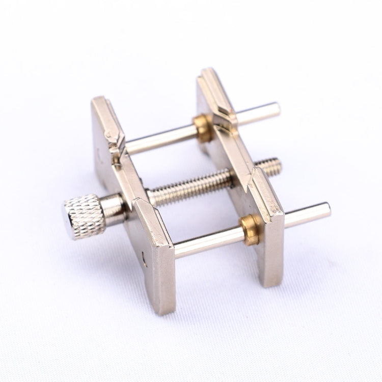 2 In 1 Watch Movement Holder Clip Base Metal Multi Function Vise Clamp, Random Color Delivery, 2 In 1 Watch Movement Holder