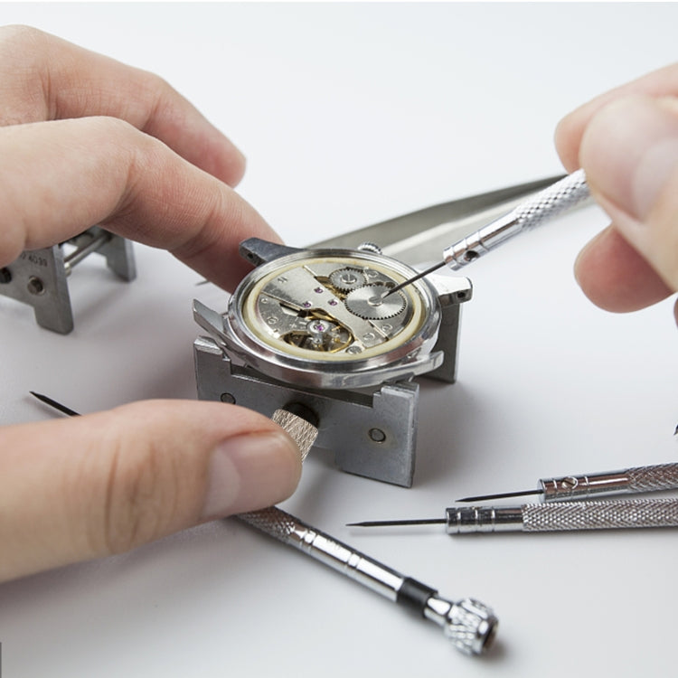 2 In 1 Watch Movement Holder Clip Base Metal Multi Function Vise Clamp, Random Color Delivery, 2 In 1 Watch Movement Holder