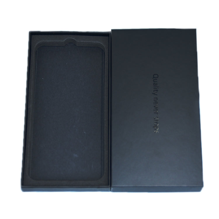 10 PCS Solid Color Phone Case/Tempered Film/Support Frame Box, All Black