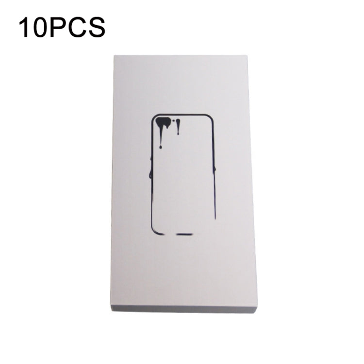10 PCS Digital Product Mobile Phone Case/Tempered Film/Support Frame Box, White White