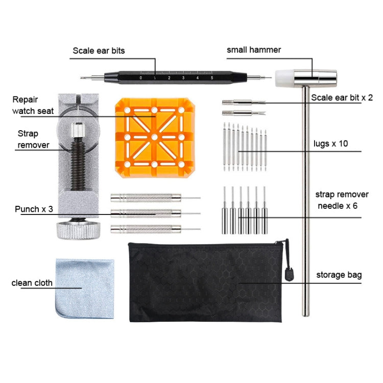 29-in-1 Watch Strap Link Removal Tool Watch Repair Kit, 29 in 1 Watch Repair Kit