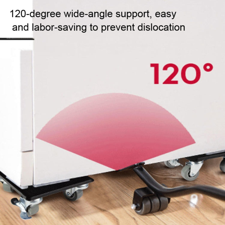 5 In 1 Universal Wheel Heavy Object Moving Tool, Square Aggravated, Black Square Aggravator, Black Round Aggravator