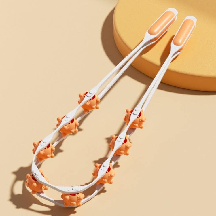 Shoulder Neck&Back Dredging Meridian Manual Roller Massager, Yellow, Pink, Sky Blue