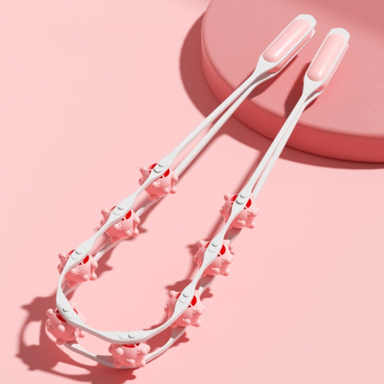 Shoulder Neck&Back Dredging Meridian Manual Roller Massager, Yellow, Pink, Sky Blue