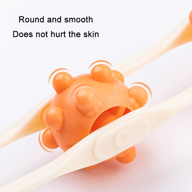 Shoulder Neck&Back Dredging Meridian Manual Roller Massager, Yellow, Pink, Sky Blue