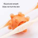 Shoulder Neck&Back Dredging Meridian Manual Roller Massager, Yellow, Pink, Sky Blue