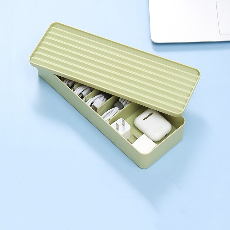 Desktop Data Cable Storage Box Dust-proof Line Box, Single-layer