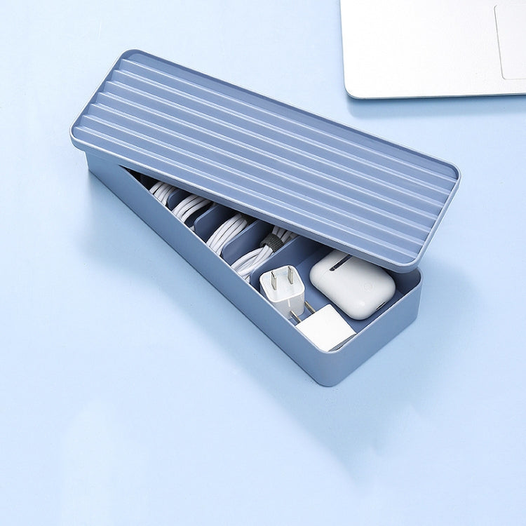 Desktop Data Cable Storage Box Dust-proof Line Box, Single-layer