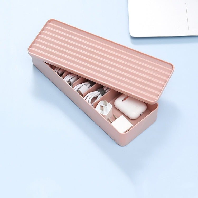 Desktop Data Cable Storage Box Dust-proof Line Box, Single-layer
