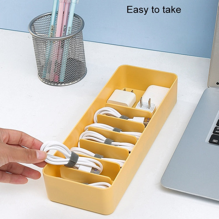 Desktop Data Cable Storage Box Dust-proof Line Box, Single-layer