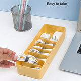 Desktop Data Cable Storage Box Dust-proof Line Box, Single-layer