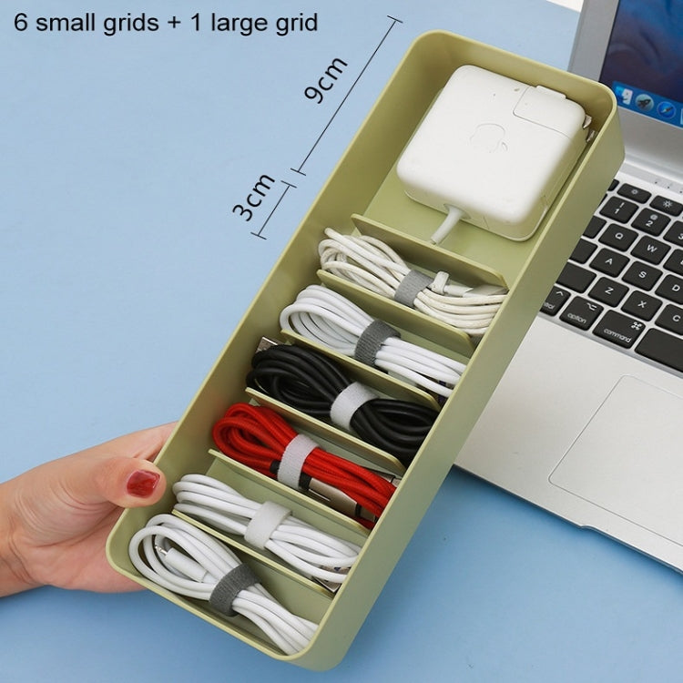 Desktop Data Cable Storage Box Dust-proof Line Box, Single-layer