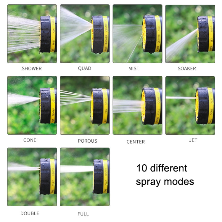 10 Functional Watering Sprinkler Head Household Water Pipe, Style:, D6+4 Connector, D6+4 Connector+5m 4-point Tube, D6+4 Connector+10m 4-point Tube, D6+4 Connector+15m 4-point Tube, D6+4 Connector+20m 4-point Tube, D6+4 Connector+25m 4-point Tube      ...