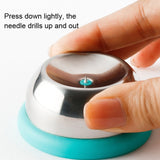 304 Stainless Steel Needle Egg Machine Boiled Egg Puncher Thorn Egg Machine, Sky Blue, Black