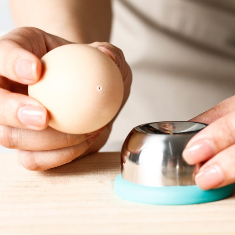 304 Stainless Steel Needle Egg Machine Boiled Egg Puncher Thorn Egg Machine, Sky Blue, Black