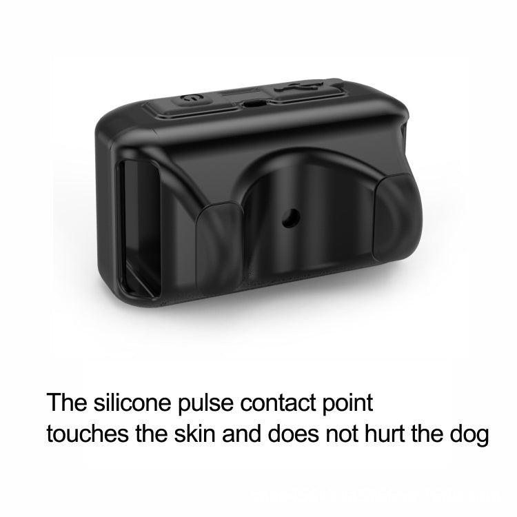 Pet Collar Trainer Rechargeable Automatic Bark Stop, Automatic Bark Stop Black, Automatic Bark Stop Black White Spots