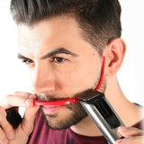 2 Sets Beard Styling Board Shaving Barber Tools, Style:, Shape Ruler+Pen, Shape Ruler+Pen+Bearded Model, Shape Ruler x 2+Pen+Bearded Model