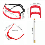 2 Sets Beard Styling Board Shaving Barber Tools, Style:, Shape Ruler+Pen, Shape Ruler+Pen+Bearded Model, Shape Ruler x 2+Pen+Bearded Model