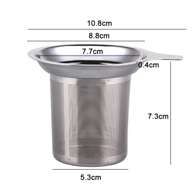 304 Stainless Steel Teapot Flat Bottom High Density Strainer With Handle, 304 Stainless Steel Teapot