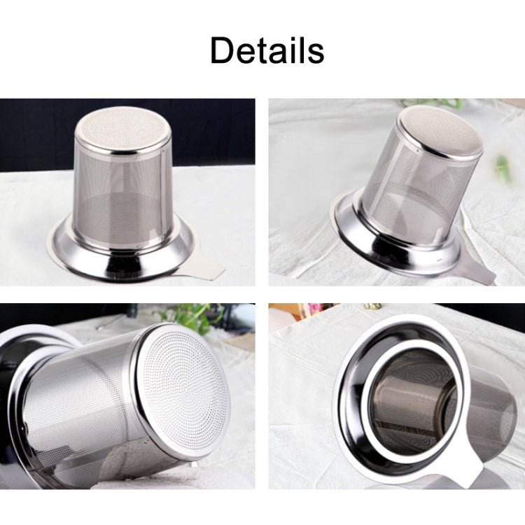 304 Stainless Steel Teapot Flat Bottom High Density Strainer With Handle, 304 Stainless Steel Teapot