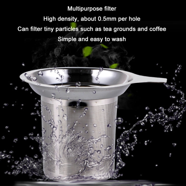 304 Stainless Steel Teapot Flat Bottom High Density Strainer With Handle, 304 Stainless Steel Teapot