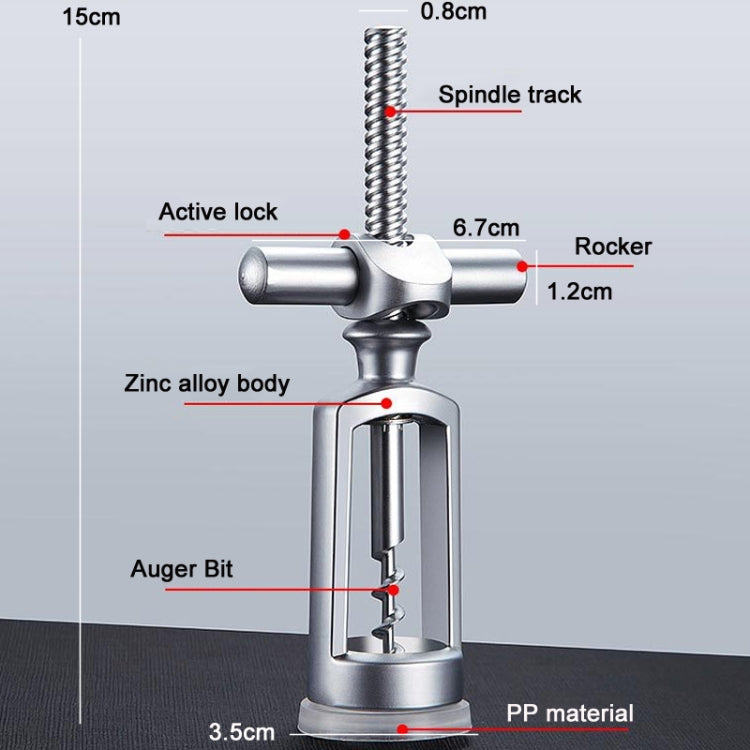 Kitchen Zinc Alloy Wine Bottle Opener, Wine Opener