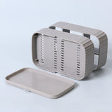 Kitchen Spoon Knife Rack Draining Chopsticks Cage Multifunctional Storage Box, 2 PCS Grey