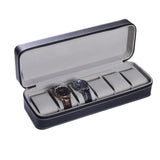 6 Bit Zipper Watch Box Storage Display Box PU Zipper Bag Watch Box, 6 Bit
