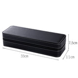 6 Bit Zipper Watch Box Storage Display Box PU Zipper Bag Watch Box, 6 Bit
