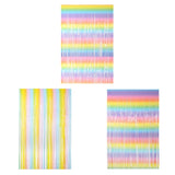 2 PCS 2M Birthday Party Decoration Background Rain Curtain