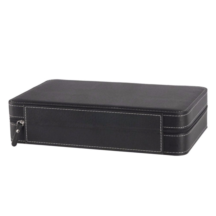 12 Bit Zipper Watch Box Storage Display Box PU Zipper Bag Watch Box, 12 Bit