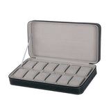 12 Bit Zipper Watch Box Storage Display Box PU Zipper Bag Watch Box, 12 Bit